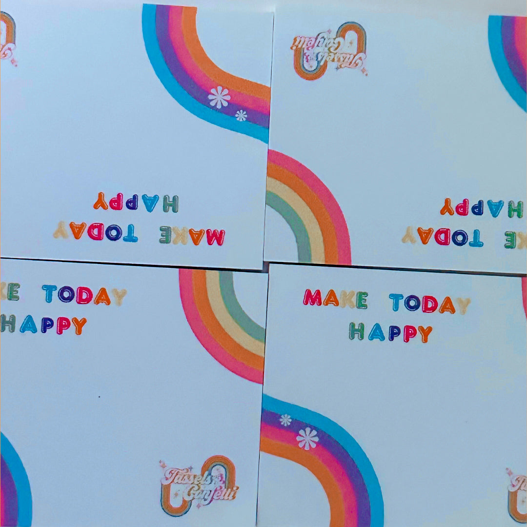 Make Today Happy Sticky Note Pad