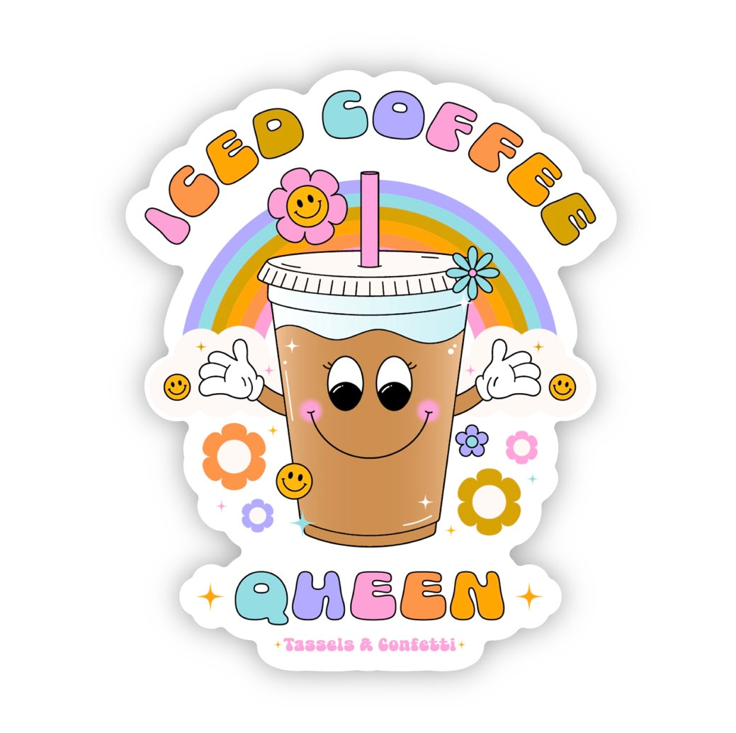 Iced Coffee Queen Sticker